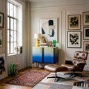 Hinge Unit 2 Door in Oasis Mist in a lounge.