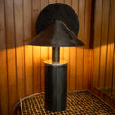 CANDY CREST TABLE LAMP – RAW STEEL