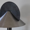 CANDY CREST TABLE LAMP – RAW STEEL